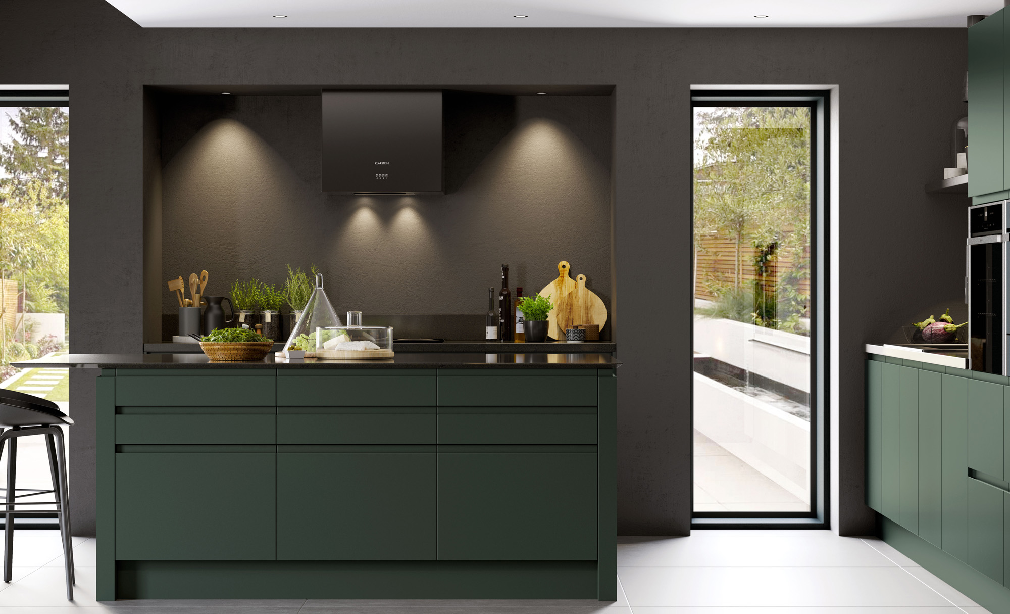 modern-contemporary-strada-matte-deep-forest-kitchen-hero modern-contemporary-strada-matte-deep-forest-kitchen-hero